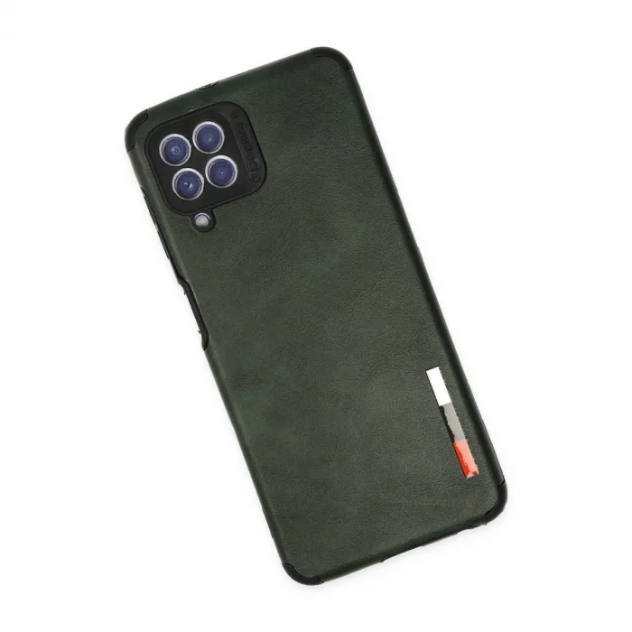 Samsung Galaxy A22 Kılıf Loop Deri Silikon - Yeşil