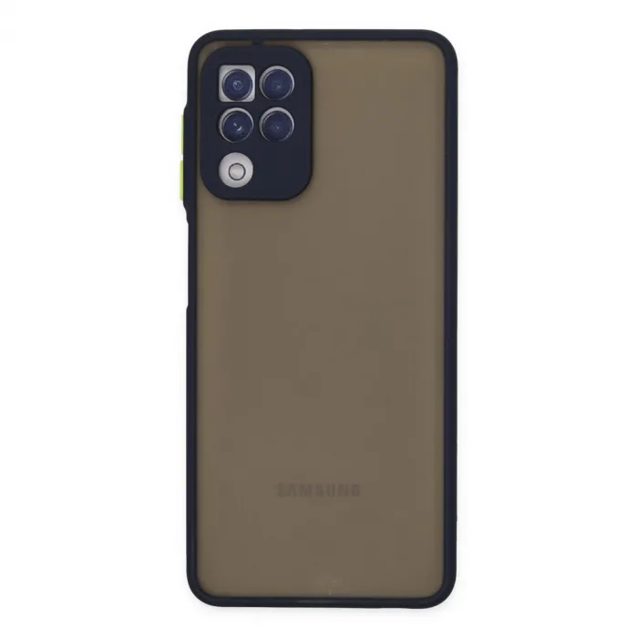 Samsung Galaxy A22 Kılıf Montreal Silikon Kapak - Lacivert
