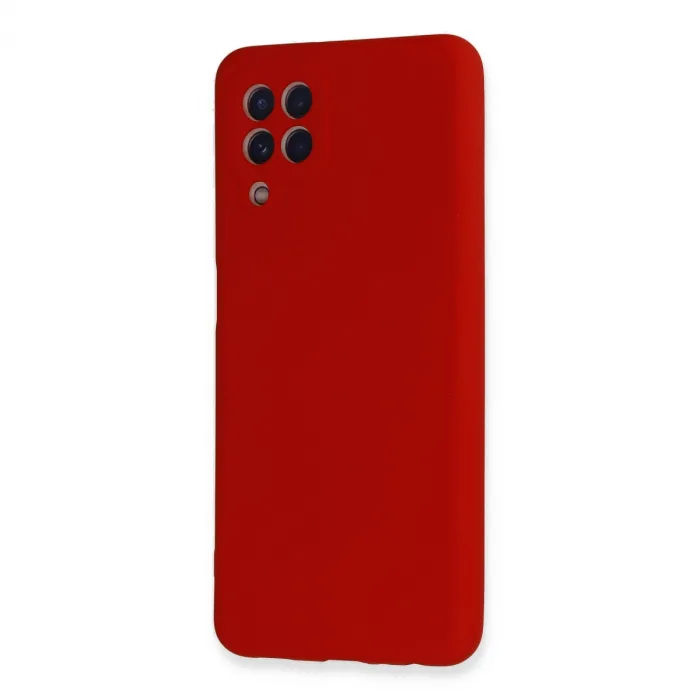 Samsung Galaxy A22 Kılıf Nano İçi Kadife Silikon - Kırmızı