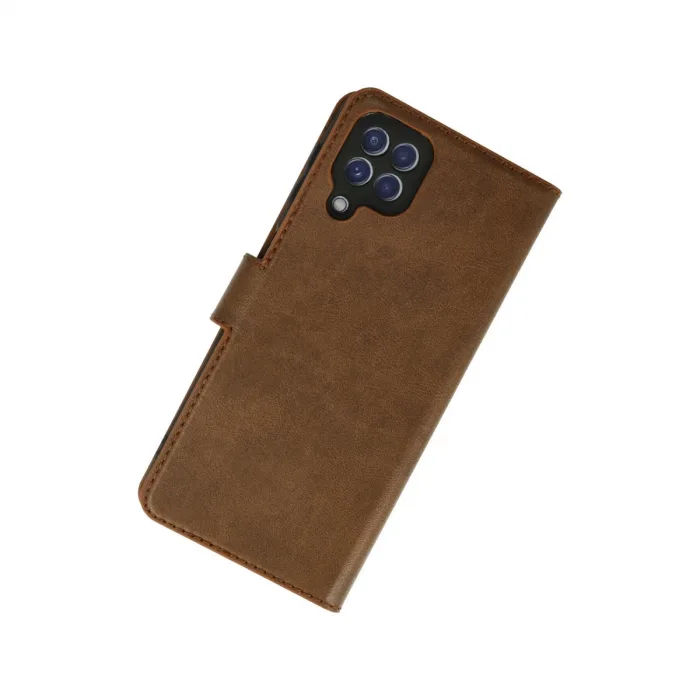 Samsung Galaxy A22 Kılıf Trend S Plus Kapaklı Kılıf - Taba