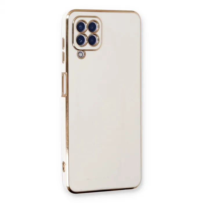 Samsung Galaxy A22 Kılıf Volet Silikon - Beyaz