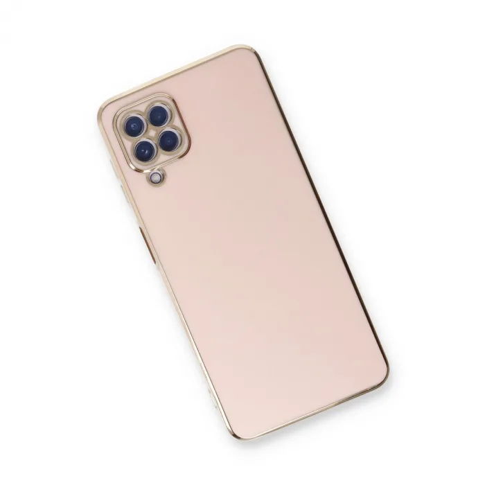 Samsung Galaxy A22 Kılıf Volet Silikon - Pembe