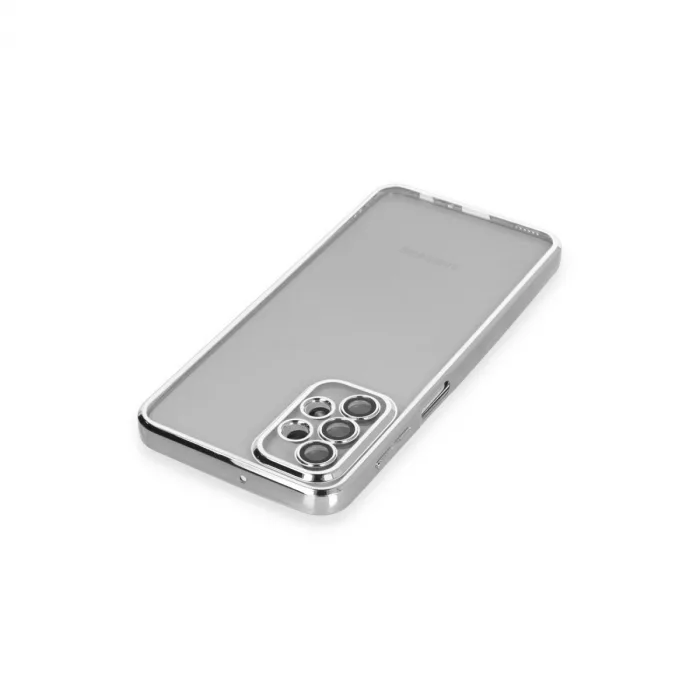 Samsung Galaxy A23 4g Kılıf Razer Lensli Silikon - Gümüş