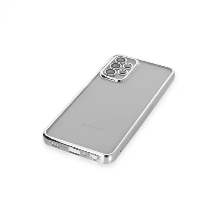 Samsung Galaxy A23 4g Kılıf Razer Lensli Silikon - Gümüş