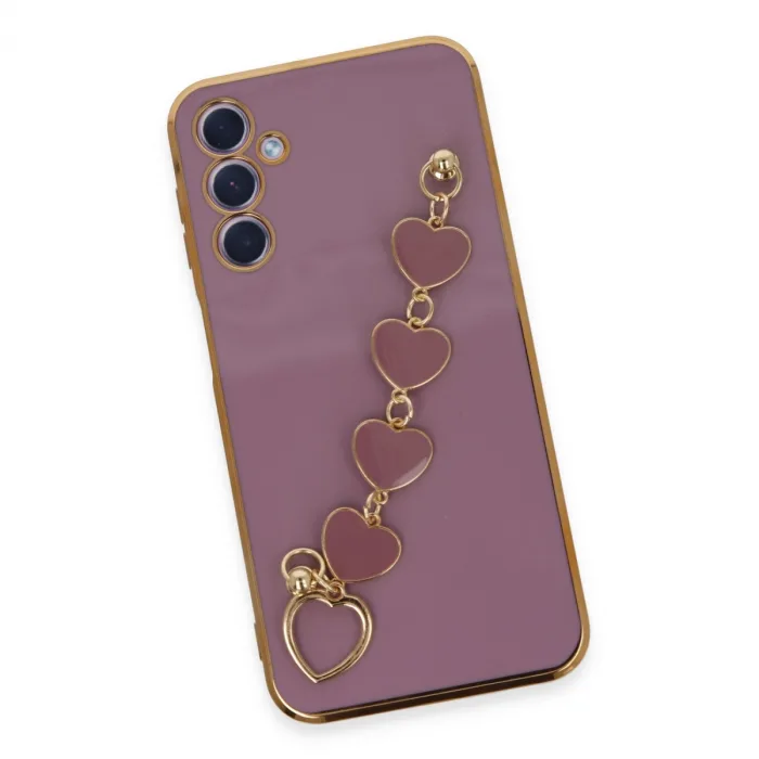 Samsung Galaxy A24 4g Kılıf Esila Silikon - Mor