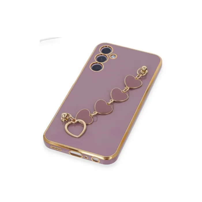 Samsung Galaxy A24 4g Kılıf Esila Silikon - Mor