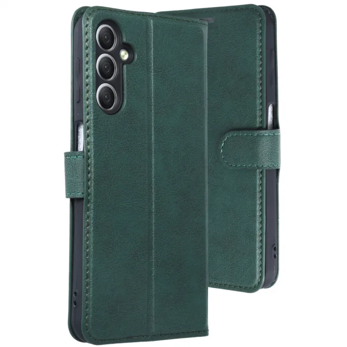 Samsung Galaxy A24 4g Kılıf Trend S Plus Kapaklı Kılıf - Yeşil