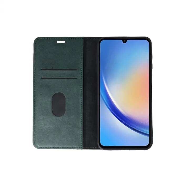 Samsung Galaxy A24 4g Kılıf Trend S Plus Kapaklı Kılıf - Yeşil