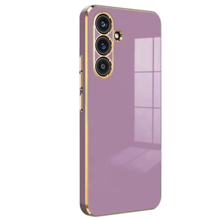 Samsung Galaxy A24 4g Kılıf Volet Silikon - Mor