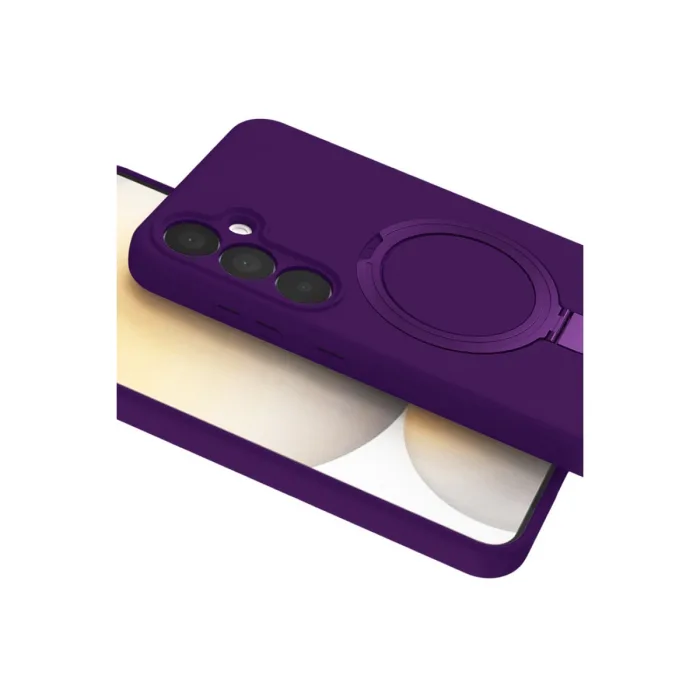 Samsung Galaxy A25 5g Regal Magsafe Standlı Kapak - Derin Mor