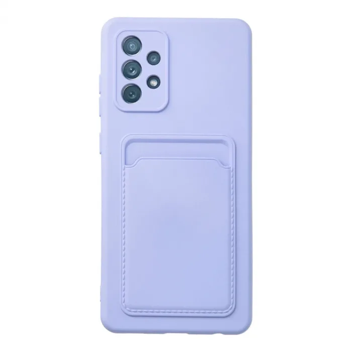 Samsung Galaxy A33 5g Kılıf Kelvin Kartvizitli Silikon - Lila