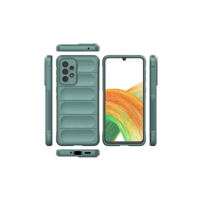Samsung Galaxy A33 5g Kılıf Optimum Silikon - Koyu Yeşil