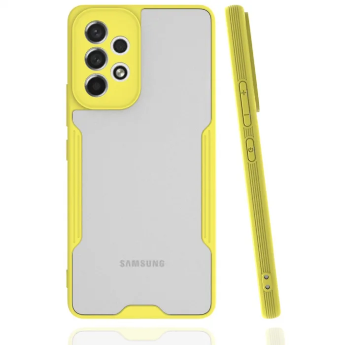 Samsung Galaxy A33 5g Kılıf Platin Silikon - Sarı