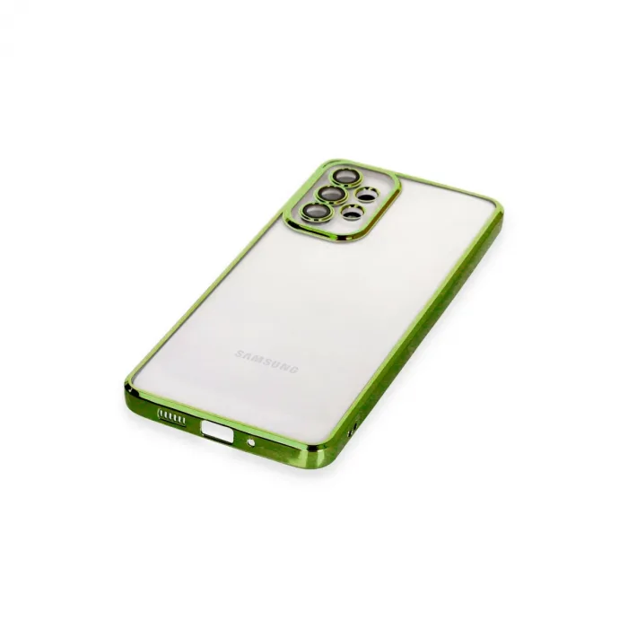 Samsung Galaxy A33 5g Kılıf Razer Lensli Silikon - Yeşil