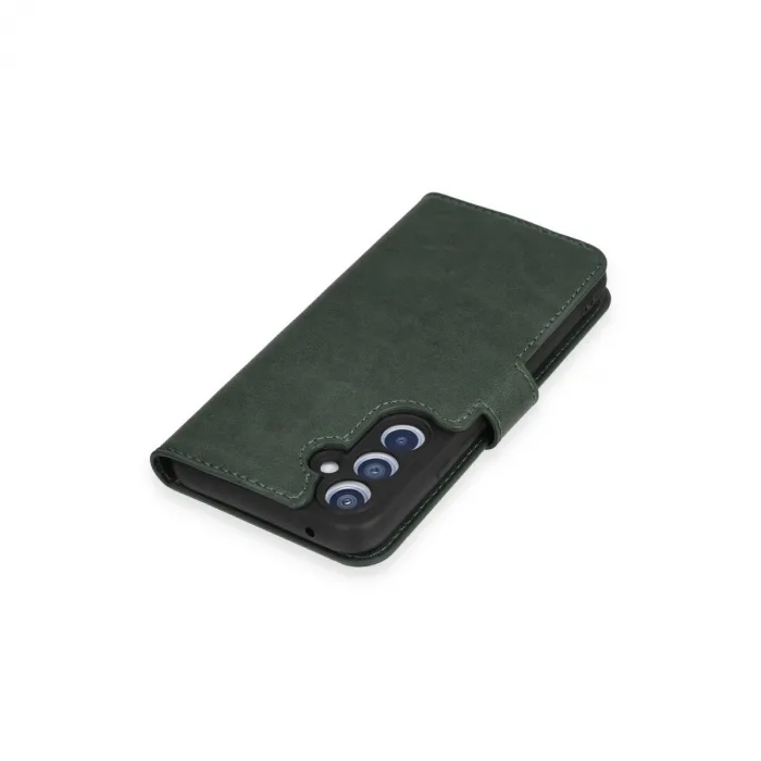 Samsung Galaxy A34 5g Kılıf Trend S Plus Kapaklı Kılıf - Yeşil