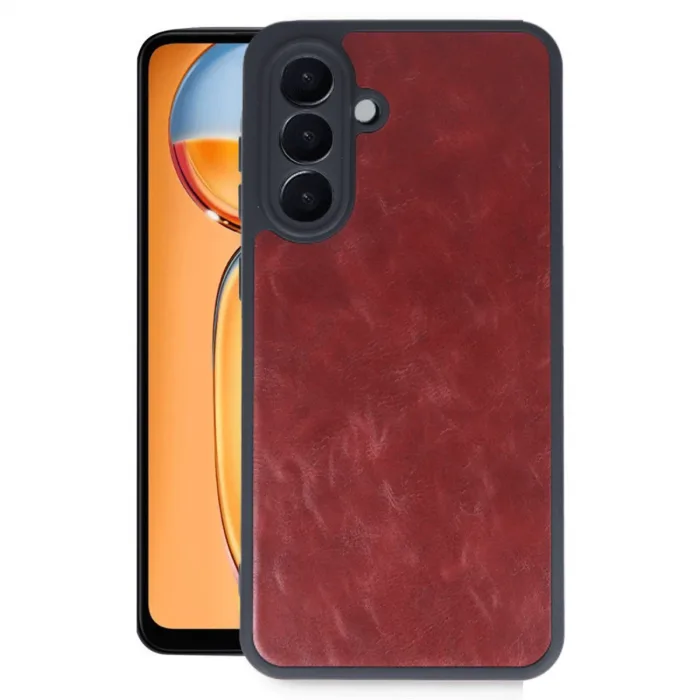 Samsung Galaxy A36 Kılıf Aras Deri Kapak - Bordo