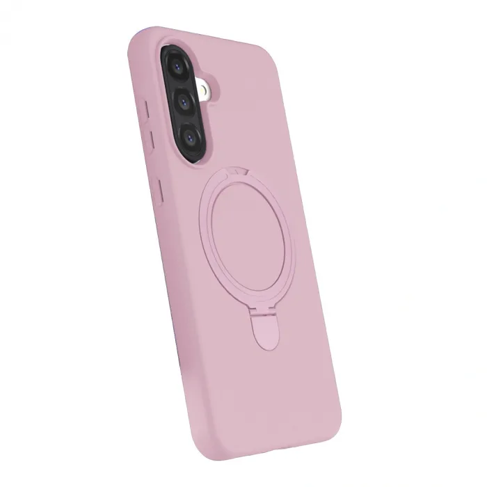 Samsung Galaxy A36 Regal Magsafe Standlı Kapak - Açık Pembe