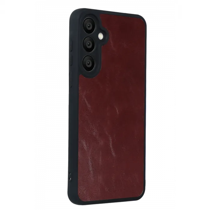 Samsung Galaxy A37 5g Aras Deri Kapak - Bordo
