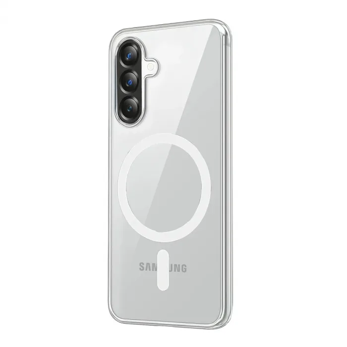 Samsung Galaxy A37 5g Combo Sert Şeffaf Magsafe Kapak - Şeffaf