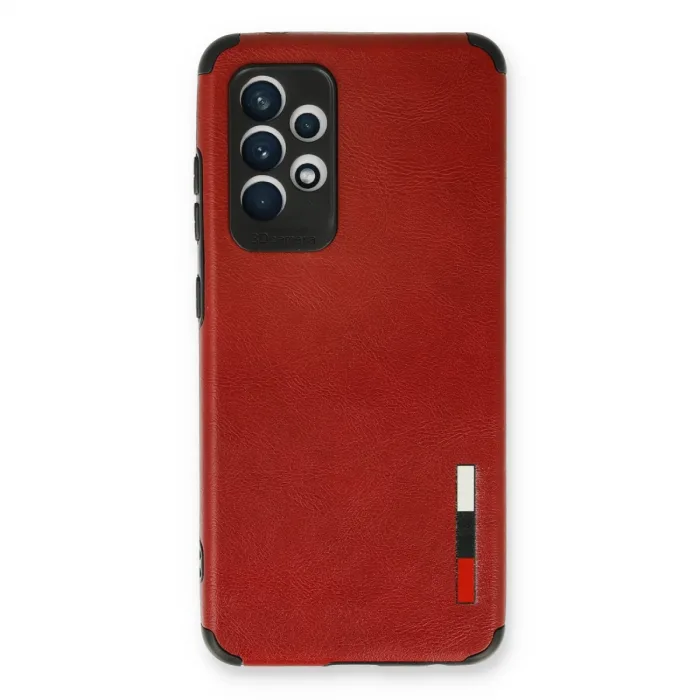 Samsung Galaxy A53 5g Kılıf Loop Deri Silikon - Kırmızı