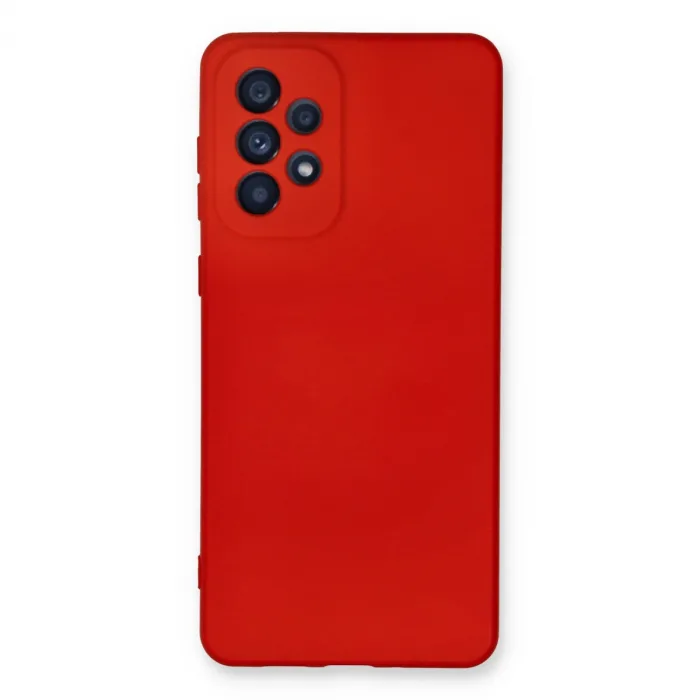 Samsung Galaxy A53 5g Kılıf Nano İçi Kadife Silikon - Kırmızı