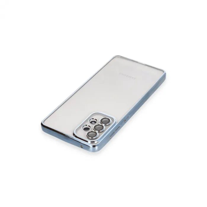 Samsung Galaxy A53 5g Kılıf Razer Lensli Silikon - Açık Mavi