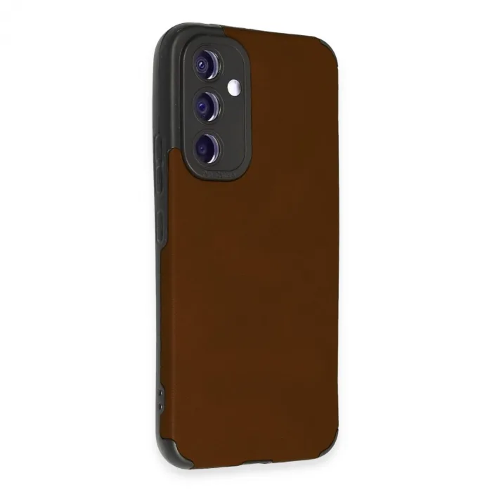 Samsung Galaxy A54 5g Kılıf Loop Deri Silikon - Kahverengi