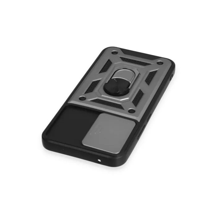 Samsung Galaxy A54 5g Kılıf Pars Lens Yüzüklü Silikon - Gümüş