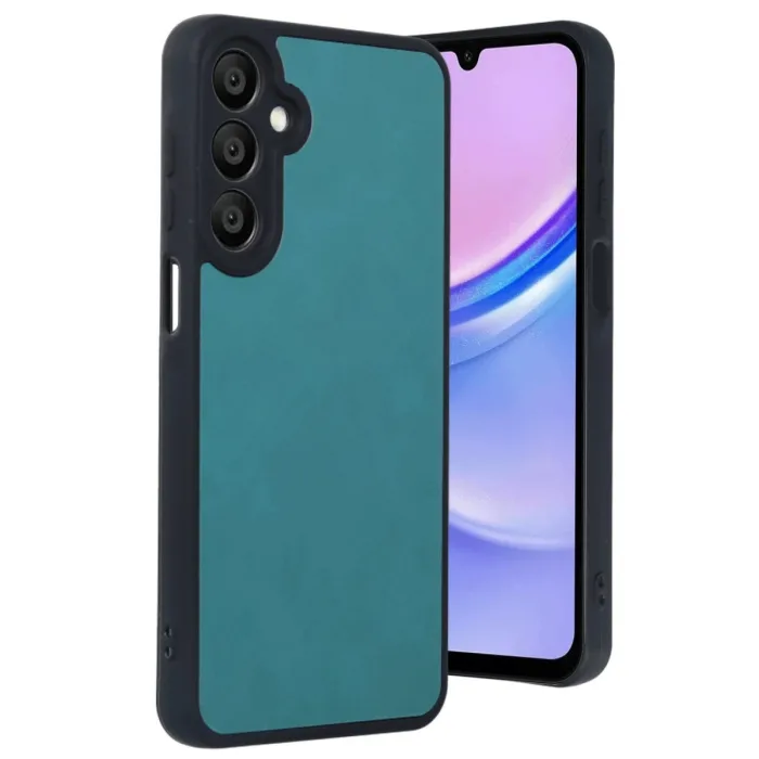 Samsung Galaxy A55 5g Kılıf Aras Deri Kapak - Açık Yeşil