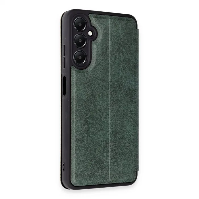 Samsung Galaxy A55 5g Kılıf Flip Cover - Koyu Yeşil