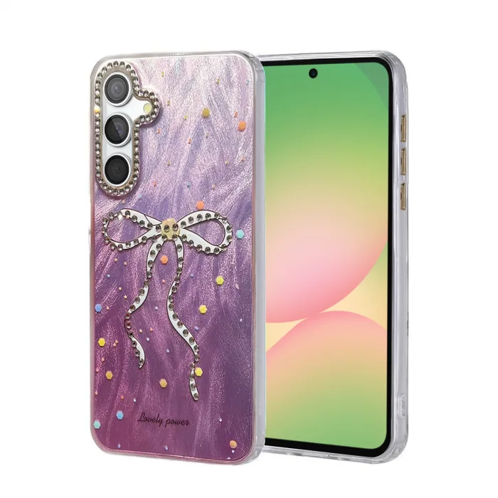 Samsung Galaxy A56 Kılıf Blade Aynalı Desenli Kapak - Desen 1