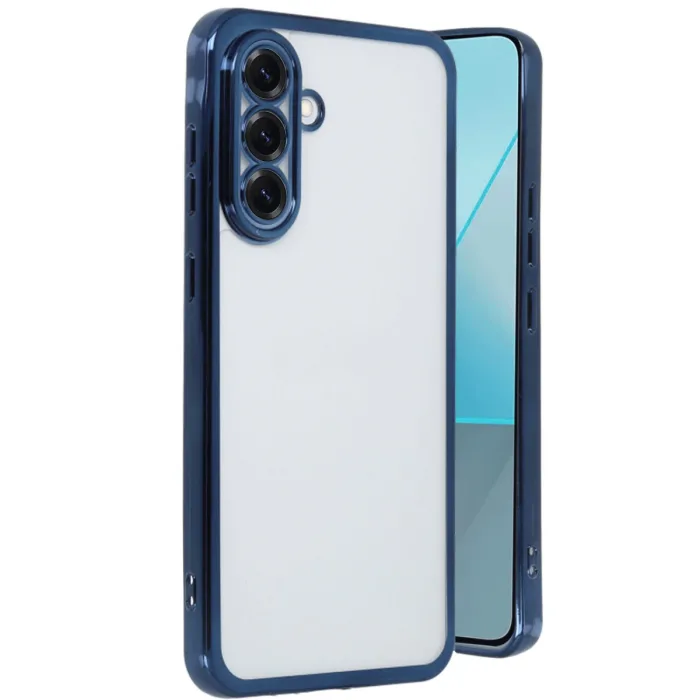 Samsung Galaxy A56 Kılıf Razer Lensli Silikon - Lacivert