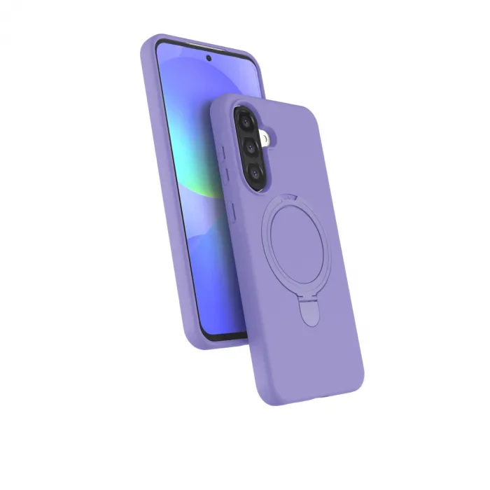 Samsung Galaxy A56 Regal Magsafe Standlı Kapak - Lila