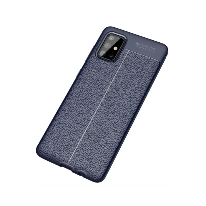 Samsung Galaxy A71 Kılıf Auto Focus Kapak - Lacivert
