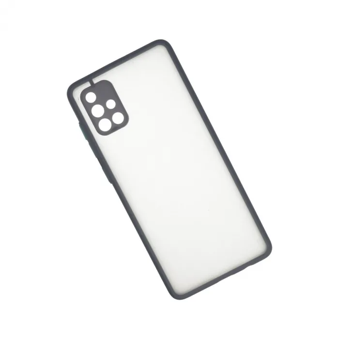 Samsung Galaxy A71 Kılıf Montreal Silikon Kapak - Gri