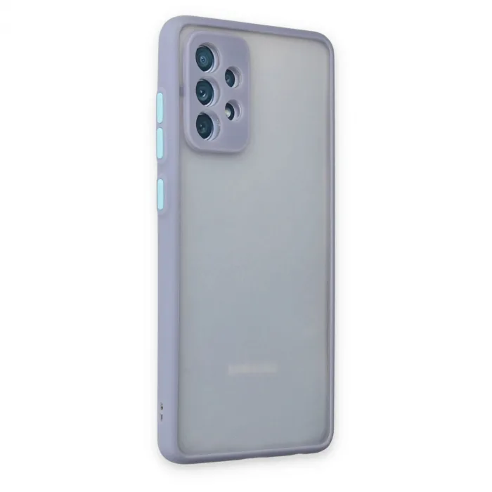 Samsung Galaxy A72 Kılıf Montreal Silikon Kapak - Gri