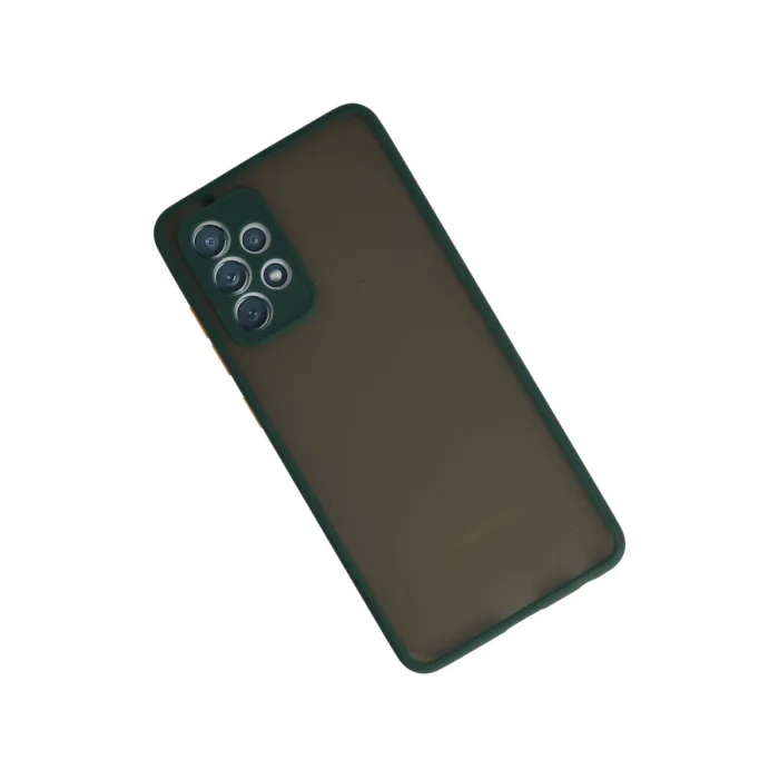 Samsung Galaxy A72 Kılıf Montreal Silikon Kapak - Koyu Yeşil