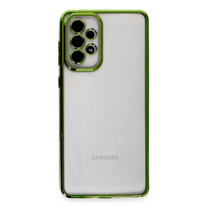 Samsung Galaxy A73 5g Kılıf Razer Lensli Silikon - Yeşil