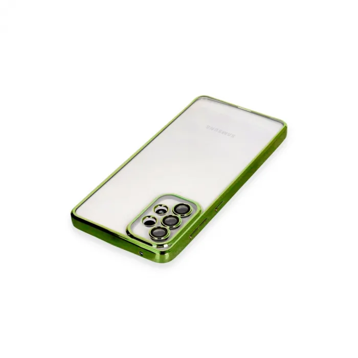 Samsung Galaxy A73 5g Kılıf Razer Lensli Silikon - Yeşil