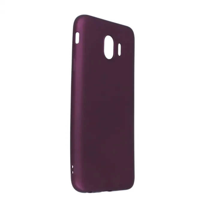 Samsung Galaxy J4 Kılıf First Silikon - Mürdüm