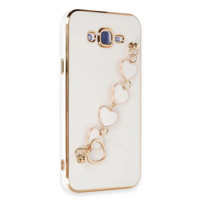 Samsung Galaxy J7 Kılıf Esila Silikon - Beyaz