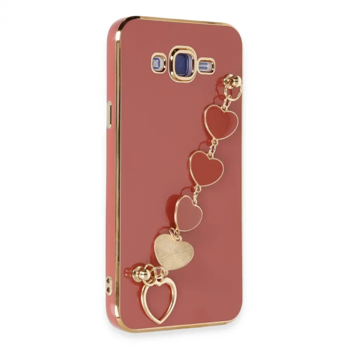 Samsung Galaxy J7 Kılıf Esila Silikon - Kırmızı