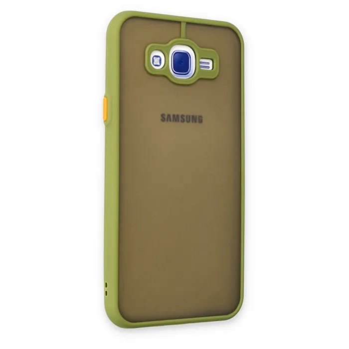 Samsung Galaxy J7 Kılıf Montreal Silikon Kapak - Açık Yeşil