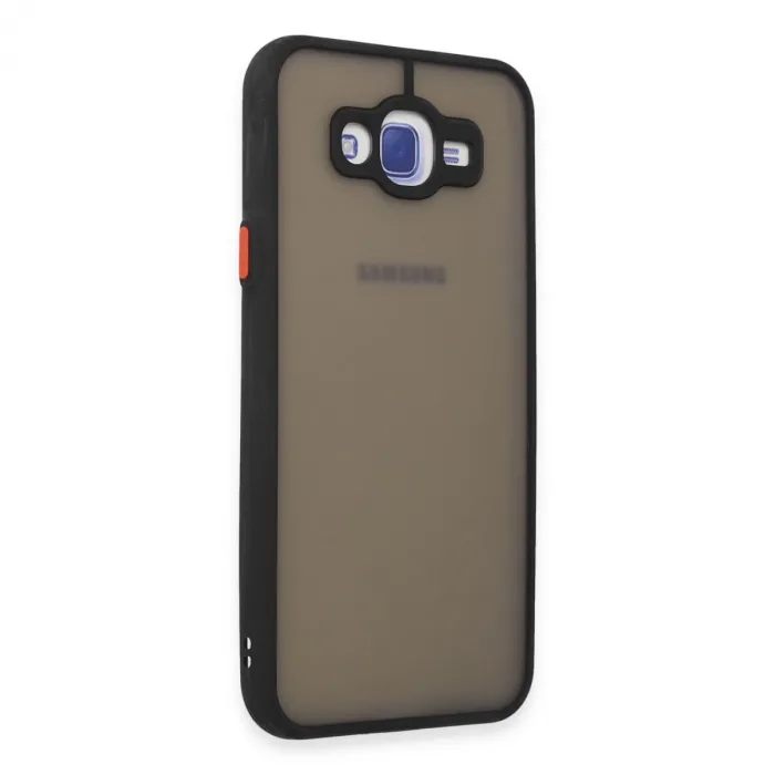 Samsung Galaxy J7 Kılıf Montreal Silikon Kapak - Siyah