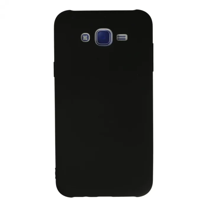 Samsung Galaxy J7 Kılıf Nano İçi Kadife Silikon - Siyah