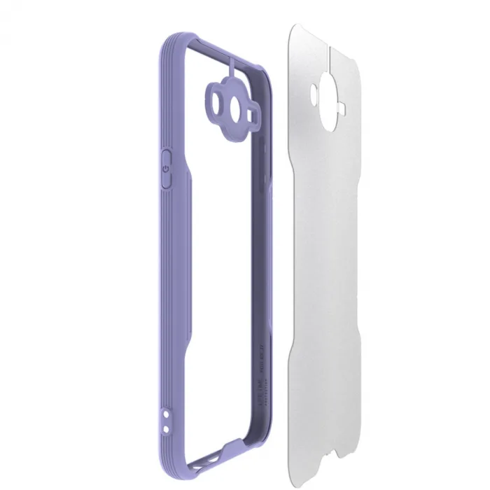 Samsung Galaxy J7 Kılıf Platin Silikon - Pembe