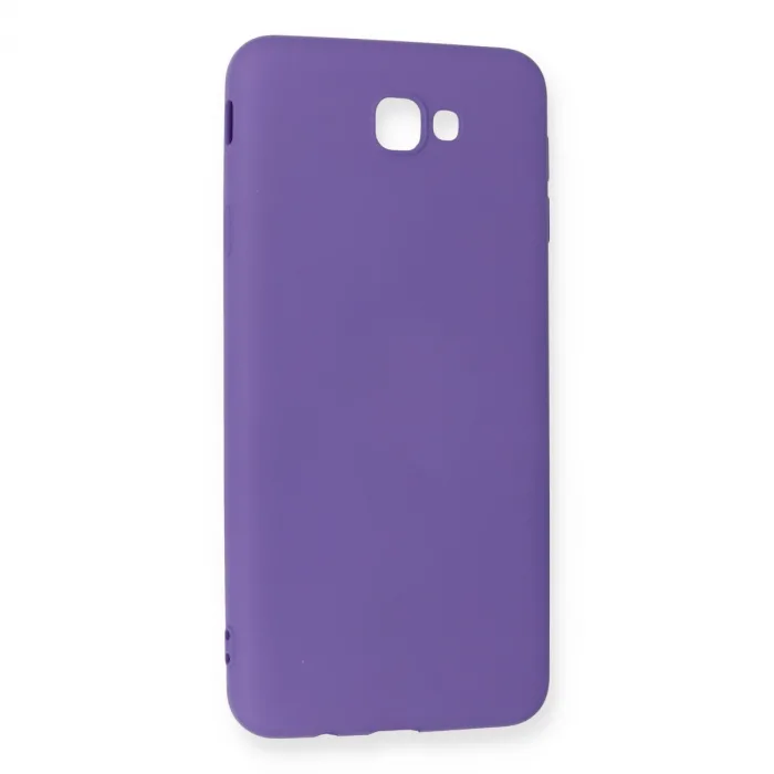 Samsung Galaxy J7 Prime Kılıf Nano İçi Kadife Silikon - Mor