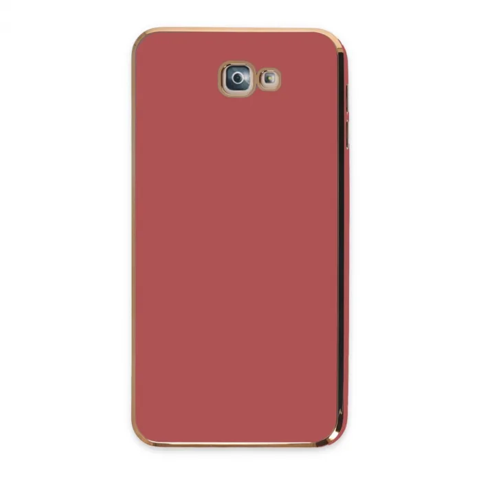 Samsung Galaxy J7 Prime Kılıf Volet Silikon - Kırmızı