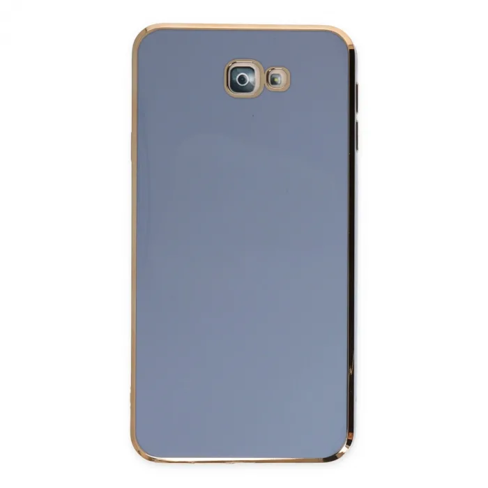 Samsung Galaxy J7 Prime Kılıf Volet Silikon - Mavi
