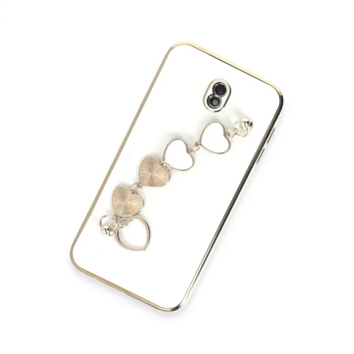 Samsung Galaxy J7 Pro / J730 Kılıf Esila Silikon - Beyaz